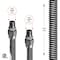 Flextron Gas Line Hose 1/2'' O.D. x 72'' Length with 3/8" MIP Fittings, Stainless Steel Flexible Connector FTGC-SS38-72G - alternate 2